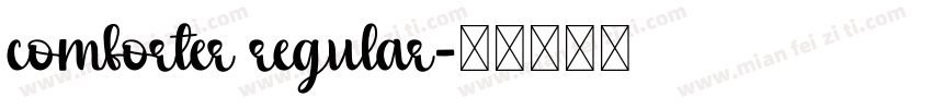 comforter regular字体转换